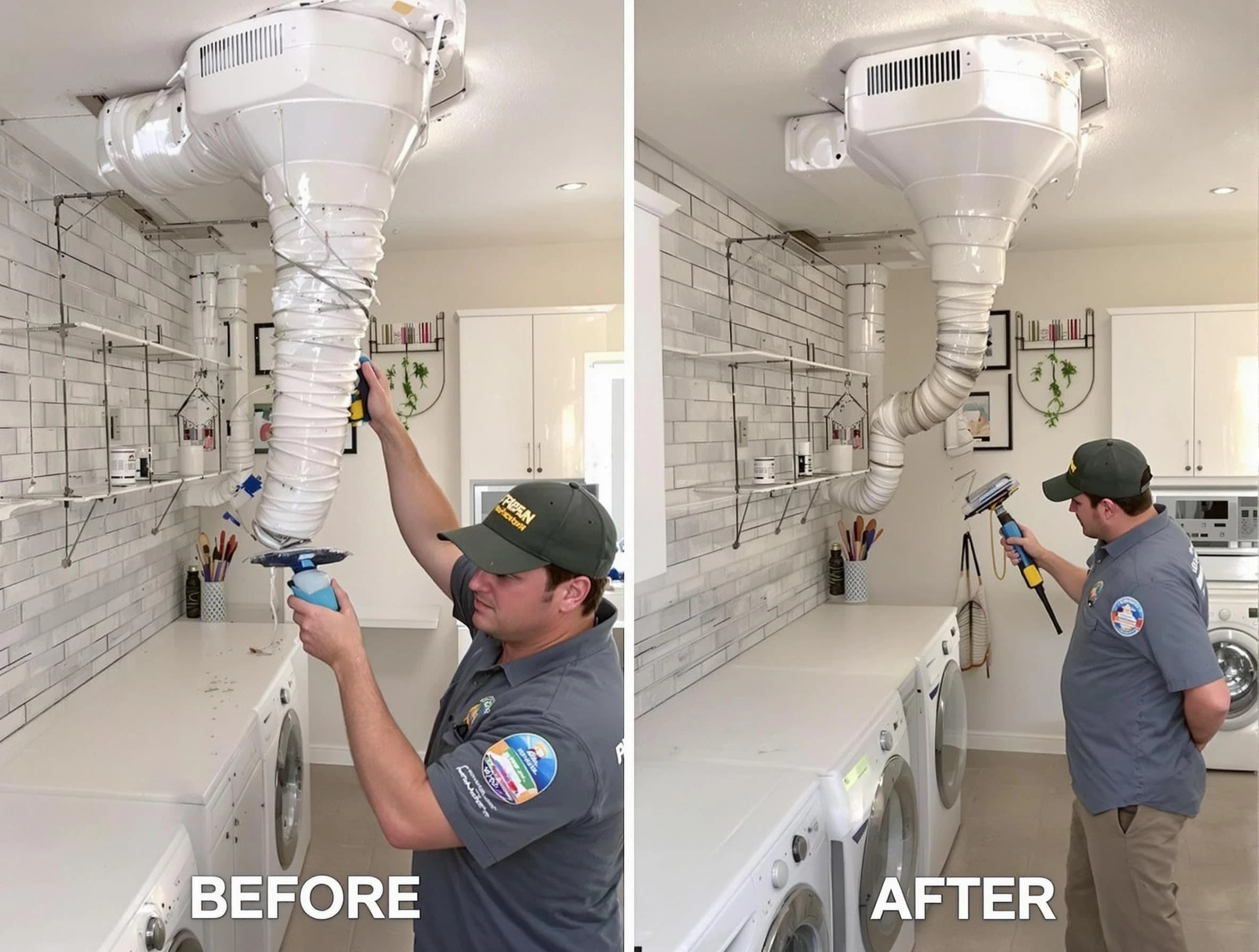 Professional dryer exhaust vent cleaning by College Park Dryer Vent Cleaning in College Park