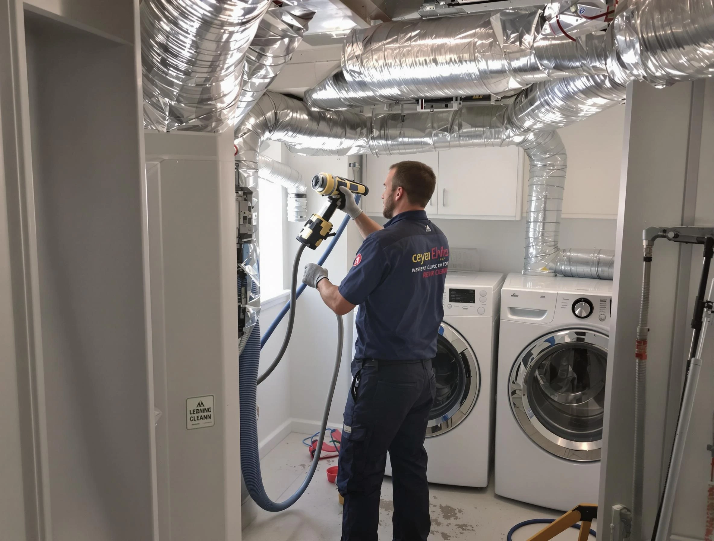 College Park Dryer Vent Cleaning specialist using advanced equipment for thorough duct cleaning in College Park
